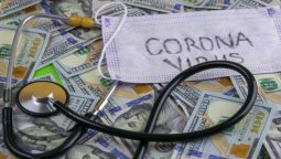 Coronavirus Money with Stethoscope